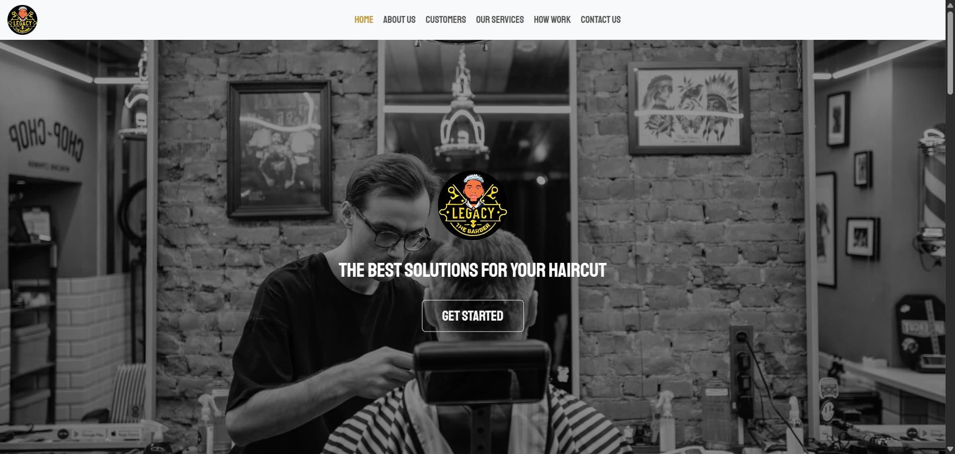 Barber Shop Landing Page
